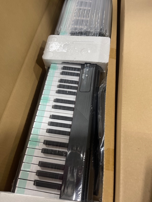 Photo 3 of 88 Key Digital Piano, Portable Electronic Keyboard Piano with Music Stand, Power Supply, Sustain Pedal, Bluetooth, MIDI, for Beginner Professional at Home, Stage