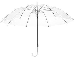 Photo 1 of 2 Pack Clear Wedding Umbrellas Bulk Transparent Auto Open Stick Umbrellas Windproof Waterproof