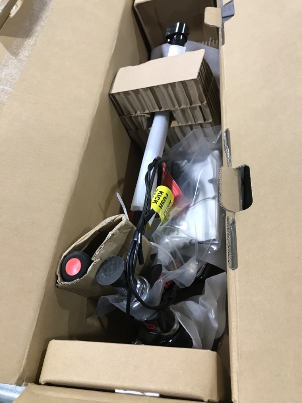 Photo 2 of Razor Power Core E90 Electric Scooter - Hub Motor, Up to 10 mph and 80 min Ride Time, for Kids 8 and Up Black/Red (Glow) Frustration-Free Packaging