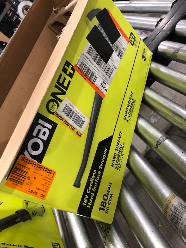 Photo 3 of Ryobi ONE+ 120 MPH 18-Volt Lithium-Ion Cordless Hard Surface Leaf Blower/Sweeper - Battery and Charger Not Included