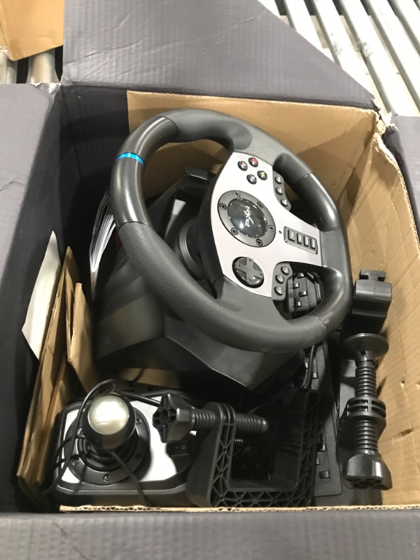 Photo 3 of PXN V9 Gaming Racing Wheel with Pedals and Shifter, Steering Wheel for PC, Xbox One, Xbox Series X/S, PS4, PS3 and Nintendo Switch