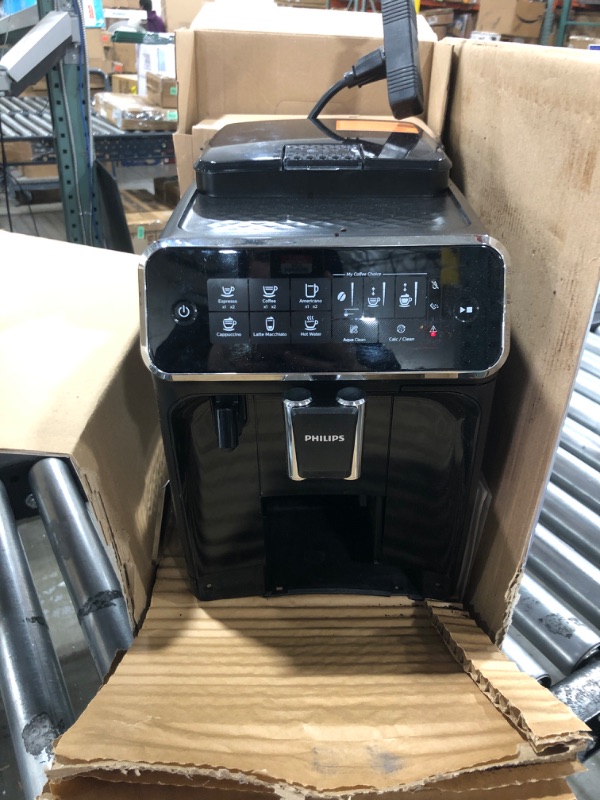 Photo 2 of PHILIPS 3200 Series Fully Automatic Espresso Machine w/ LatteGo, Black, EP3241/54