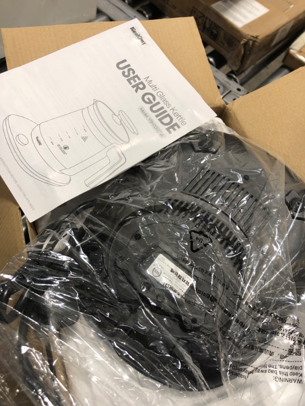 Photo 1 of ICOOKPOT Electric Kettle Temperature Control Glass Tea Kettle Programmable Control Tea Pot, 2 Liter Stainless Steel Tea Maker & Coffee Kettle with Tea Infuser, Egg Cooker and Yogurt Box
