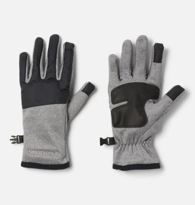 Photo 1 of Columbia Wocloudcap Fleece Gloves (City Grey Heather/Black) Extreme Cold Weather Gloves
