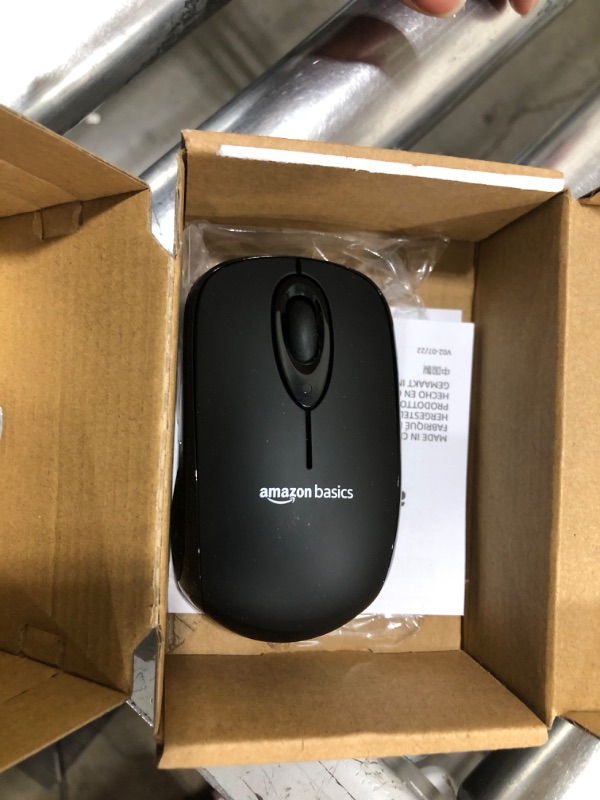 Photo 1 of Amazon Basics Wireless Computer Mouse with USB Nano Receiver - Black