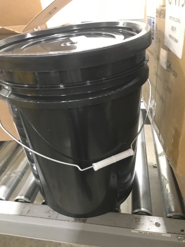 Photo 2 of 5 Gallon Bucket & Lid - Durable 90 Mil All Purpose Pail - Made in The USA - Food Grade - Contains No BPA Plastic - Recyclable 