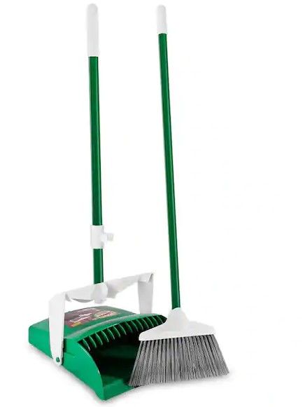 Photo 1 of 12 in. Lobby Broom and Dustpan Set
