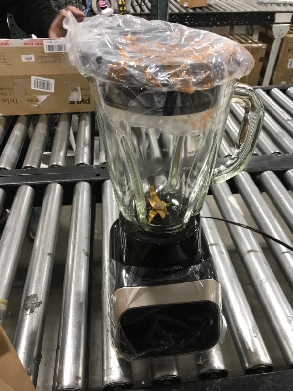 Photo 1 of PowerXL Smart Pro Blender with Smart Sensing Technology for Smoothies, Ice Crushing, Purees, Extra-Large 68-oz Glass Pitcher