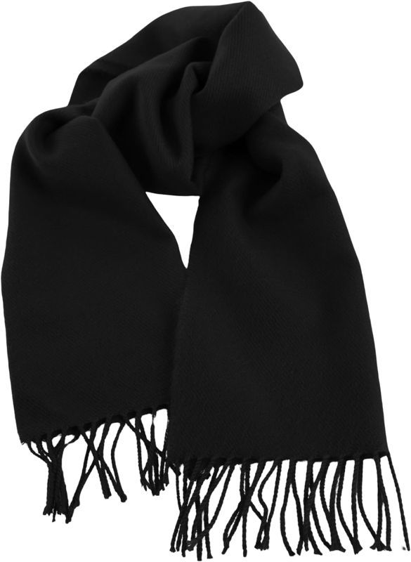 Photo 1 of Fleece Winter Scarves Warm Winter Scarf Unisex Men Women, Black