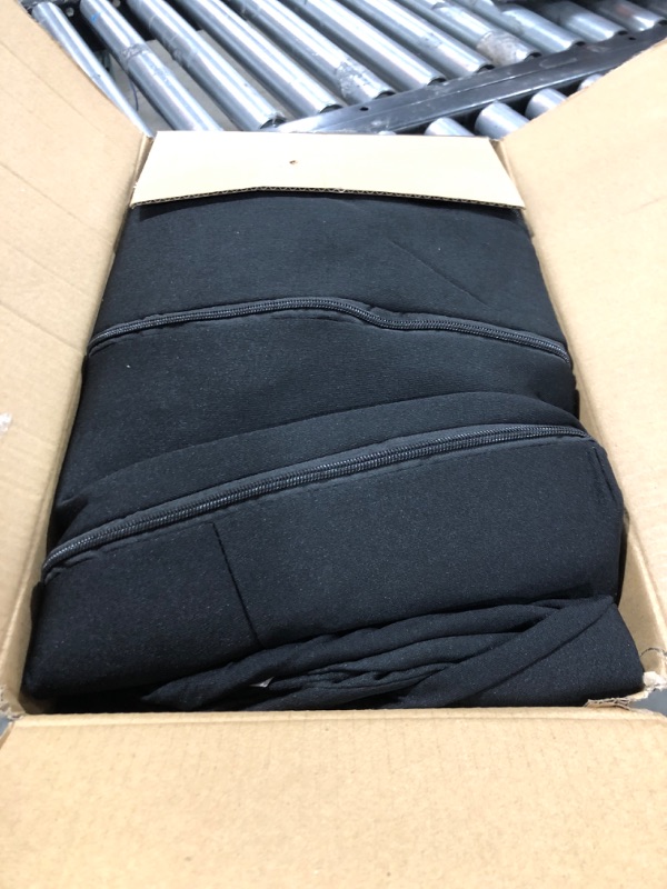Photo 2 of BDK PolyPro Car Seat Covers Full Set in Solid Black – Front and Rear Split Bench, Easy to Install, Interior Covers for Auto Truck Van SUV