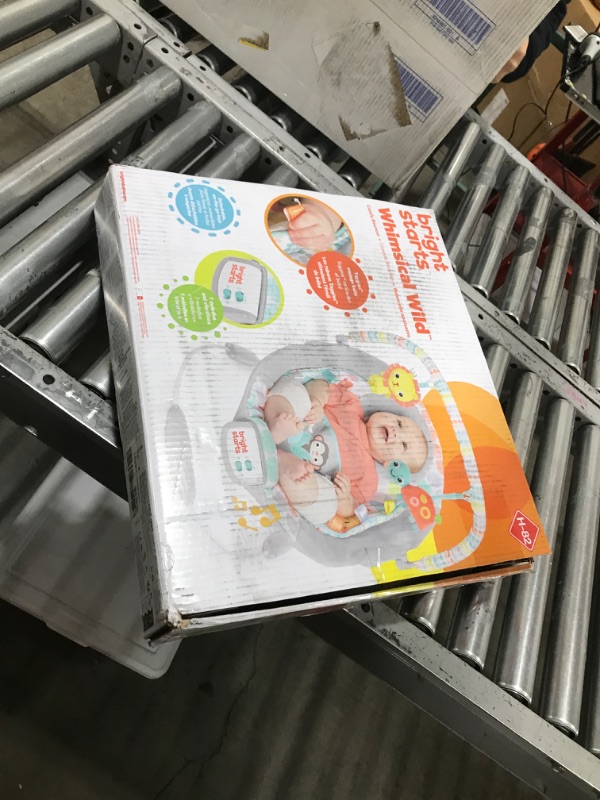 Photo 1 of Bright Starts Whimsical Wild Comfy Baby Bouncer Seat with Soothing Vibration and Music