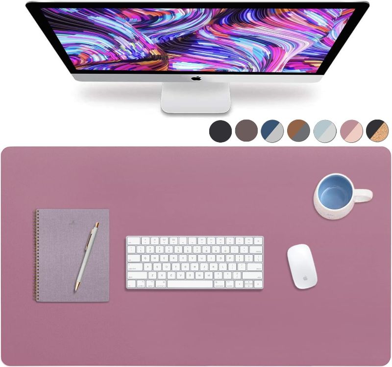 Photo 1 of Desk Protector Mat, PU Leather Desk Pad, Large Mouse Pad