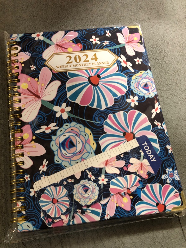 Photo 1 of 2024 Weekly/Monthly Planner- Floral Design