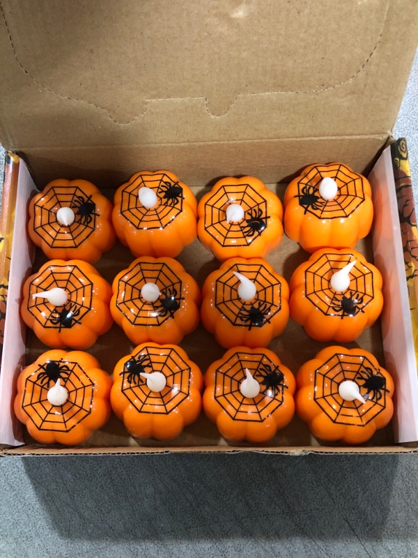 Photo 1 of 12 pack Halloween tea lights