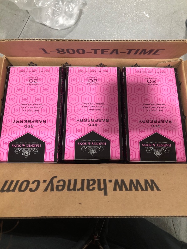 Photo 2 of Harney & Sons Tea, Caffeine Free, Red Raspberry, Case of Six 20 Tea Bags each (120 bags)