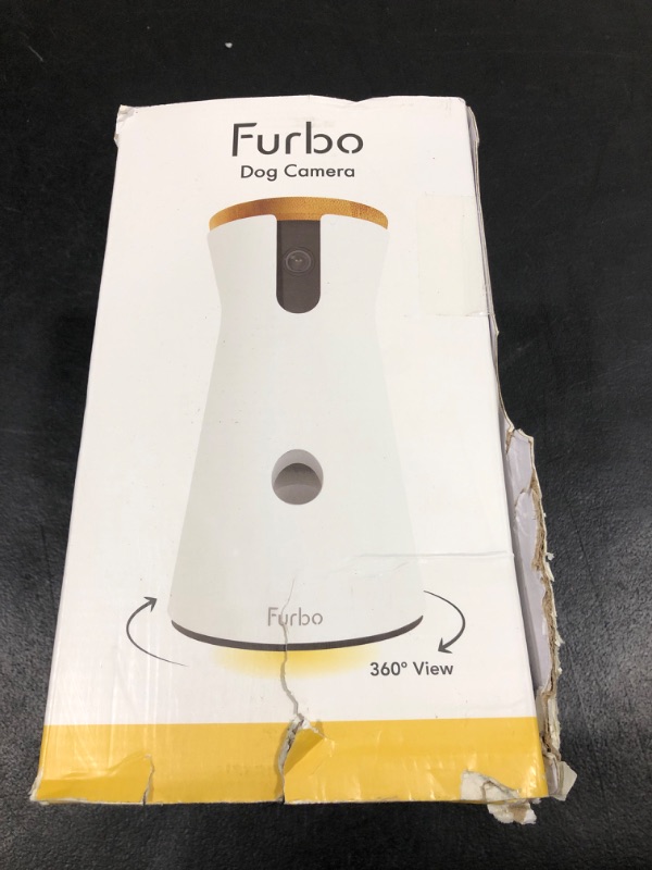 Photo 2 of Furbo 360° Dog Camera: [New 2022] Rotating 360° View Wide-Angle Pet Camera with Treat Tossing, Color Night Vision, 1080p HD Pan, 2-Way Audio, Barking Alerts, WiFi, Designed for Dogs