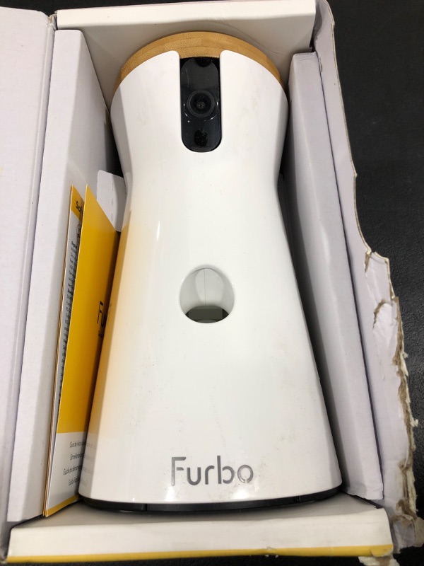 Photo 3 of Furbo 360° Dog Camera: [New 2022] Rotating 360° View Wide-Angle Pet Camera with Treat Tossing, Color Night Vision, 1080p HD Pan, 2-Way Audio, Barking Alerts, WiFi, Designed for Dogs