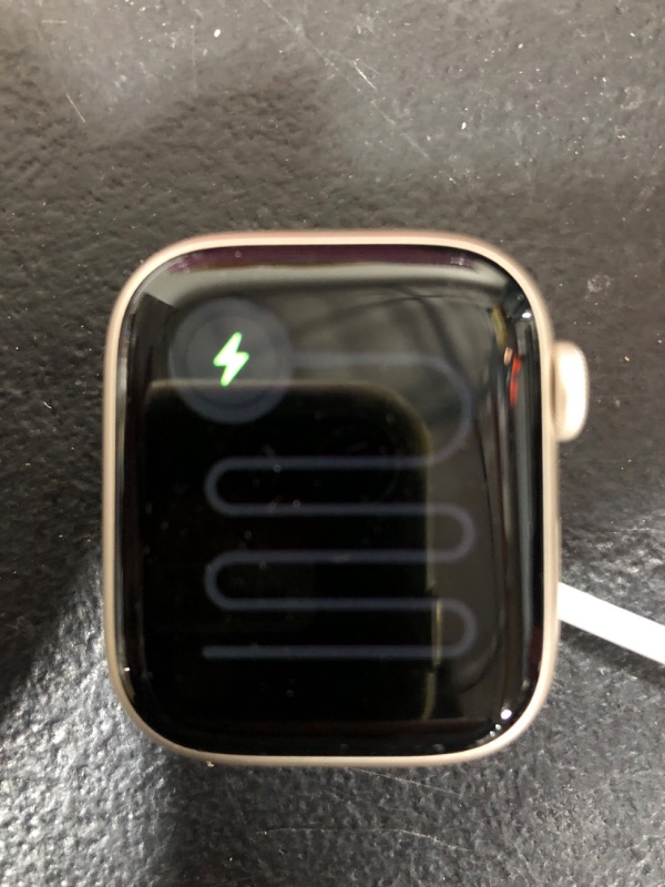 Photo 8 of Apple Watch Series 8 [GPS 41mm] Smart Watch w/Starlight Aluminum Case with Starlight Sport Band - M/L. Fitness Tracker, Blood Oxygen & ECG Apps, Always-On Retina Display, Water Resistant 