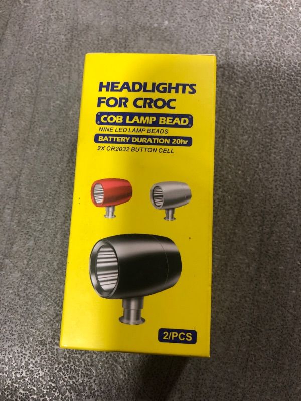 Photo 1 of Limited-time deal: Croc Lights Headlights for Crocs- 2Pcs LED Lights for Crocs Shoes Camping Gear Must Haves Hiking Clogs Accessories Flashlight