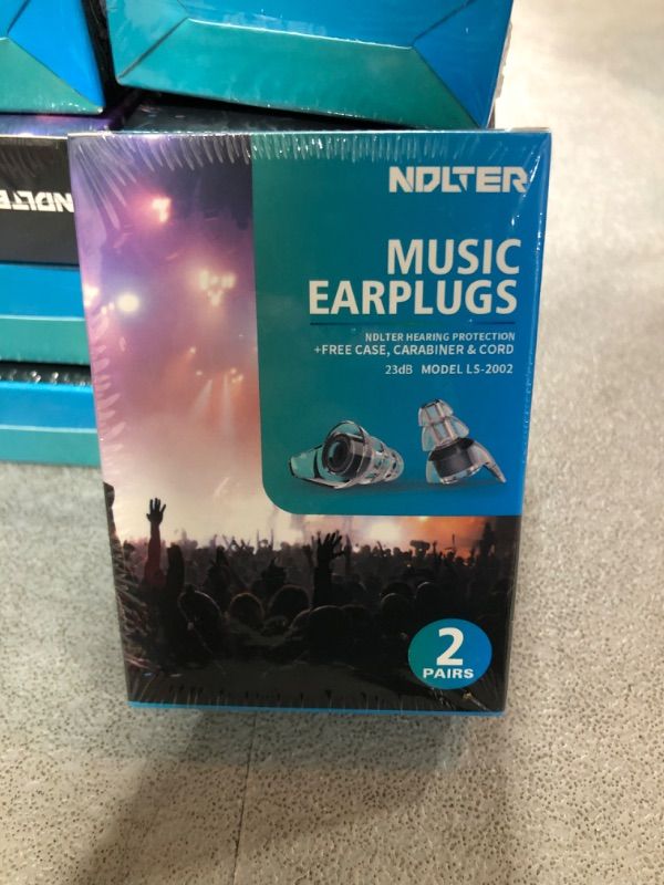 Photo 2 of 2 Pairs High Fidelity Concert Ear Plugs, Reusable Liquid Silicone Ear Plugs for 23dB Noise Reduction Rating Protect Your Hearing, Preserve Music Clarity, Ultimate Live Performance Experience!