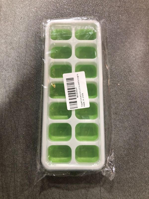 Photo 2 of 14 square silicone candy color transparent ice cream soft bottom ice box mold ice cube artifact storage box 