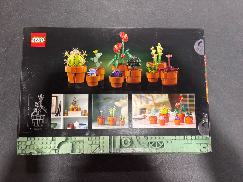 Photo 2 of LEGO Icons Tiny Plants Creative Building Set for Adults, Gift for Valentines Day for Flower-Lovers, Carnivorous, Tropical and Arid Flora, Build and Display Cactus Décor, Botanical Collection, 10329