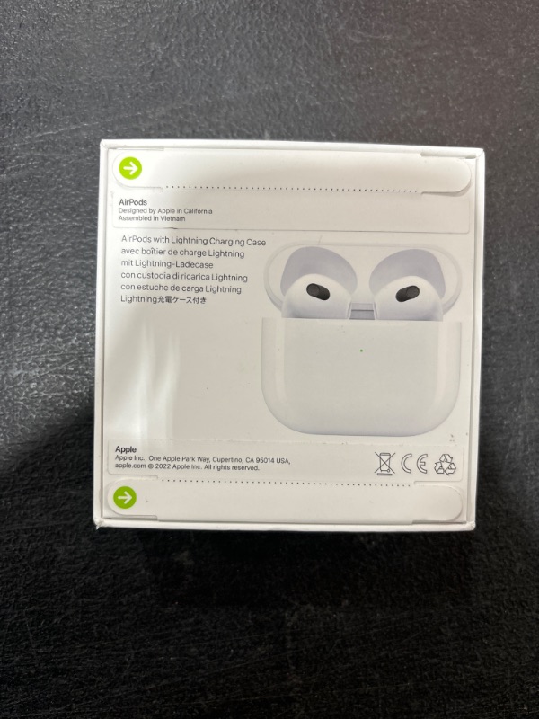 Photo 4 of Apple AirPods with Lightning Charging Case (3rd Generation) - FACTORY SEALED - OPENED FOR PICTURES 