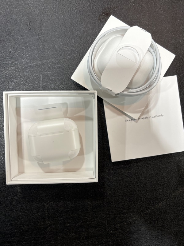 Photo 2 of Apple AirPods with Lightning Charging Case (3rd Generation) - FACTORY SEALED - OPENED FOR PICTURES 