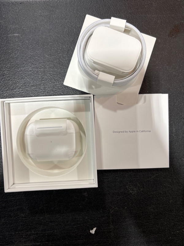 Photo 2 of Apple AirPods Pro (2nd Generation) Wireless Ear Buds with USB-C Charging, Up to 2X More Active Noise Cancelling Bluetooth Headphones, Transparency Mode, Adaptive Audio, Personalized Spatial Audio USB-C Without AppleCare+ - FACTORY SEALED - OPENED FOR PICT