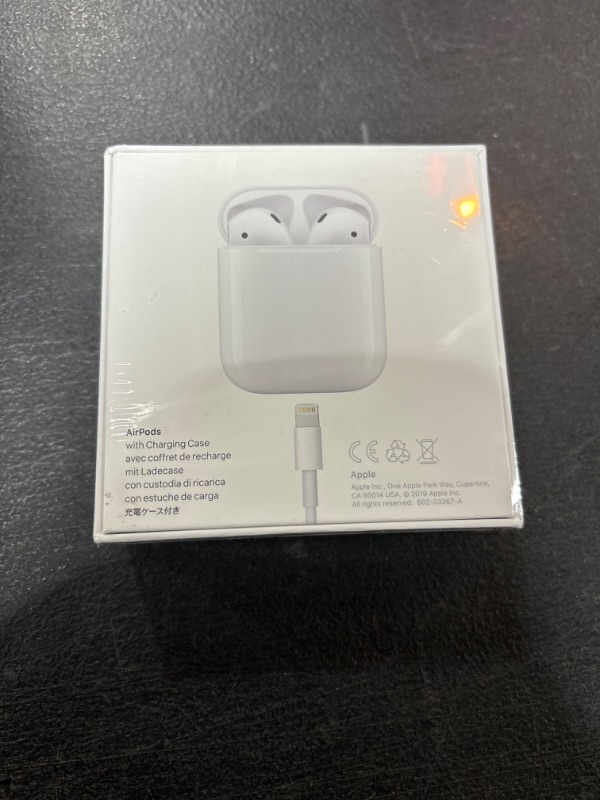 Photo 4 of AirPods with Charging Case - FACTORY SEALED - OPENED FOR PICTURES 