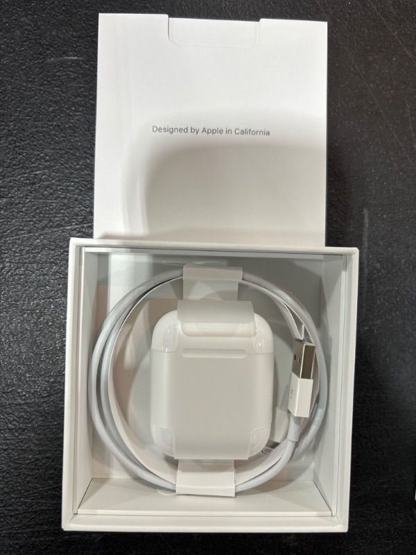 Photo 2 of AirPods with Charging Case - FACTORY SEALED - OPENED FOR PICTURES 