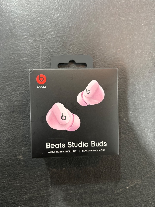 Photo 3 of Beats Studio Buds with Apple 20W USB-C Power Adapter - Sunset Pink Sunset Pink Studio Buds & Power Adapter Without AppleCare+- FACTORY SEALED -- OPENED FOR PICTURES 