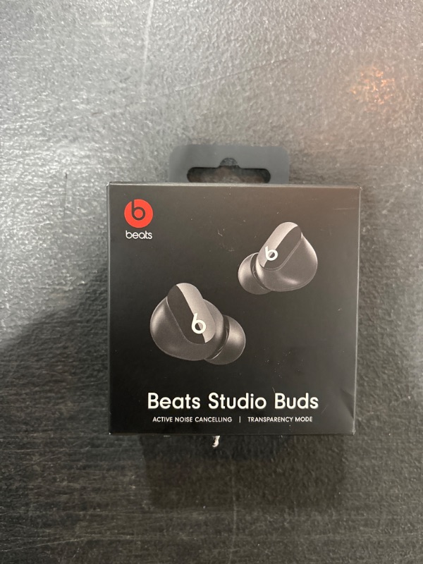 Photo 3 of Beats Studio Buds - True Wireless Noise Cancelling Earbuds - Black with AppleCare+ (2 Years) Black Studio Buds w/ AppleCare+ - FACTORY SEALED - OPENED FOR PICTURES 