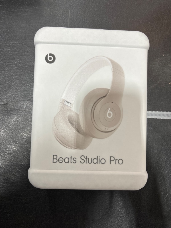 Photo 3 of Beats Studio Pro - Wireless Bluetooth Noise Cancelling Headphones - Personalized Spatial Audio, USB-C Lossless Audio, Apple & Android Compatibility, Up to 40 Hours Battery Life - Sandstone Sandstone Studio Pro - FACTPRY SEALED - OPENED FOR PICTURES - 