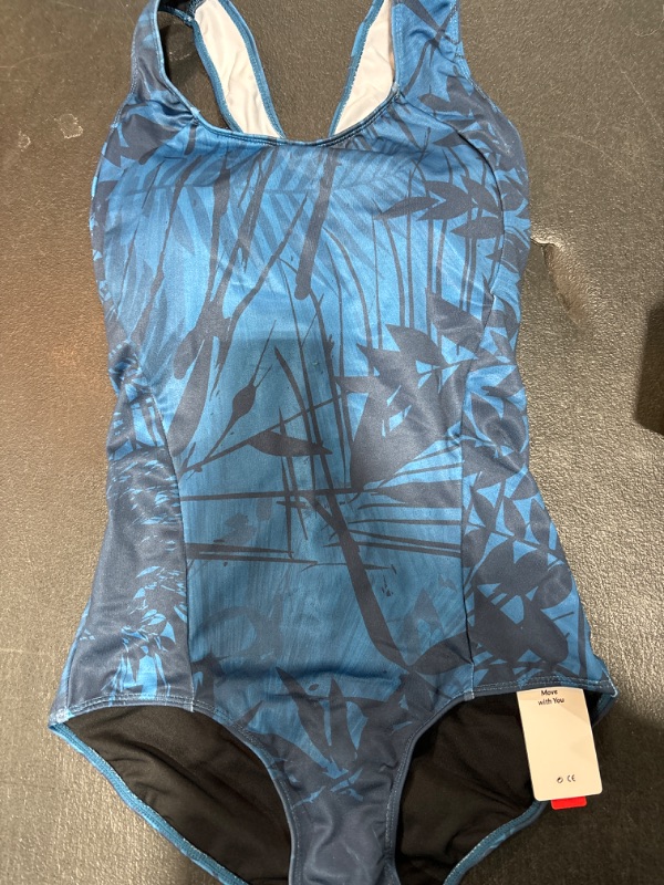 Photo 1 of BLUE ONE PIECE SWIMSUIT - SIZE MEDIUM 