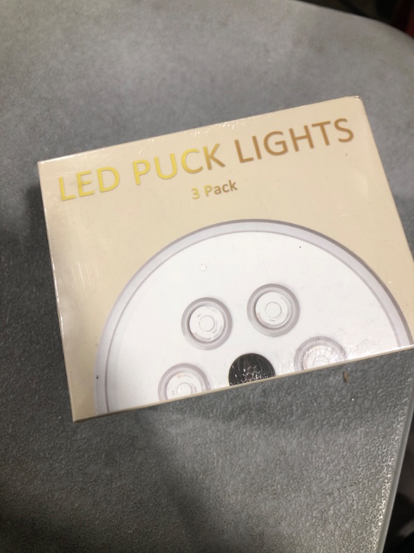 Photo 1 of 3 pack of LED puck lights