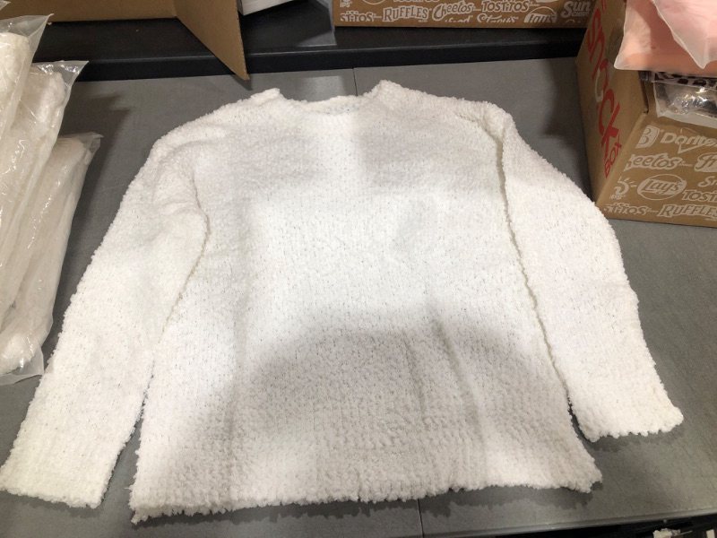 Photo 1 of 3XL Super Soft Women's Sweater- White