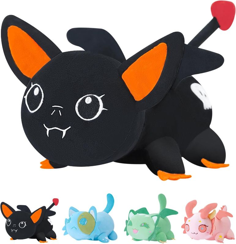 Photo 1 of Cat Plush Toys, 11" Me Meow Cat Plush Doll Birthday, Cute and Soft Cat Toy, Stuffed Animal Plushies, Party Gift for Kids Girlfriend and Friends Black Kids Pillows
