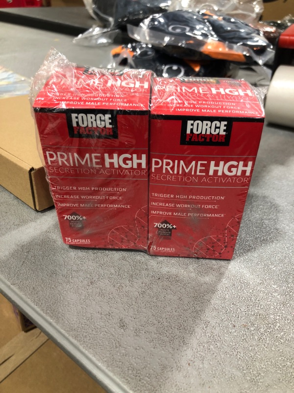 Photo 2 of FORCE FACTOR Prime HGH Secretion Activator, 2-Pack, HGH Supplement for Men with AlphaSize to Help Trigger HGH Production, Increase Workout Force, & Improve Performance, 150 Capsules Best By April 2025