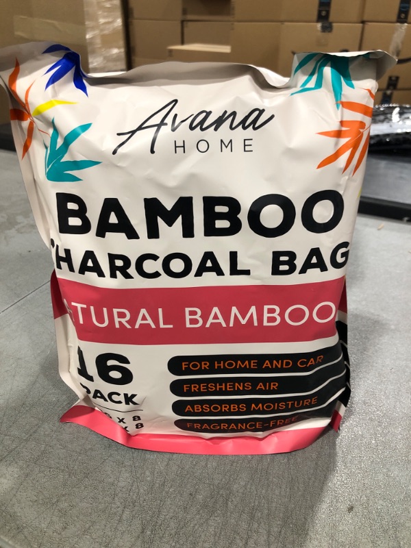 Photo 2 of (16 Pack) Bamboo Charcoal Air Purifying Bag - Charcoal Bags Odor Absorber, for Car, Home & Shoes - Activated Charcoal , Fragrance-Free Odor Eliminator (8x75g, 8x50g)