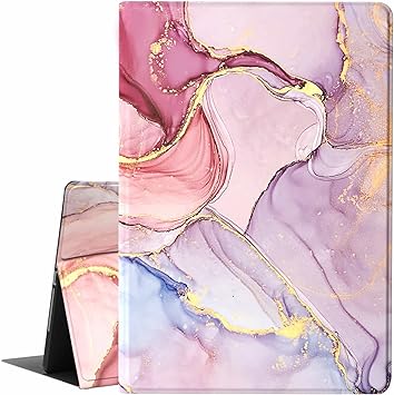 Photo 1 of Feams Case for iPad 9th/8th/7th Generation Case, PU Leather iPad 10.2 Case 2021 2020 2019 Flip Stand Cover with Auto Wake/Sleep for iPad 9th/8th/7th Gen 10.2 Inch 2021 2020 2019 Tablet, Pink Marble 