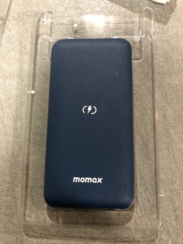 Photo 1 of MOMAX Wireless Portable Charger, 10000mAh MFi Q.Power Touch Power Bank Lightning Input 20W PD&QC External Battery Pack 2 Input+3 Output Phone Charger for iPhone, Airpods, Samsung, Android (Dark Grey) 