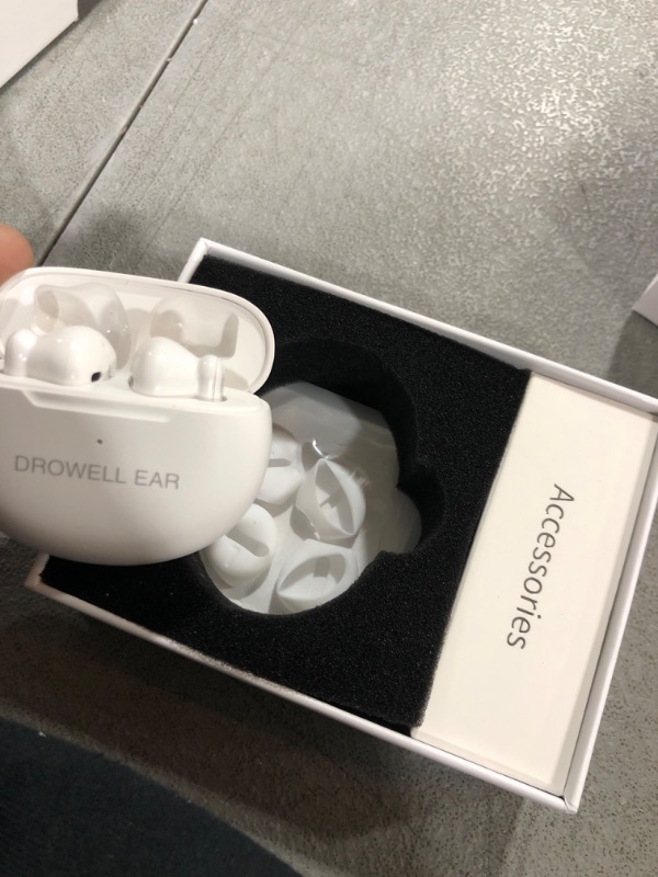 Photo 2 of DROWELL EAR Hearing Aids, Hearing Aids for Seniors Rechargeable with Noise Cancelling Hearing Amplifiers for Seniors & Adults Hearing Loss with Portable Charging Case White
