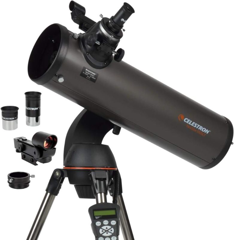 Photo 1 of Celestron - NexStar 130SLT Computerized Telescope • Compact and Portable • Newtonian Reflector Optical Design • SkyAlign Technology • Computerized Hand Control • 130mm Aperture
