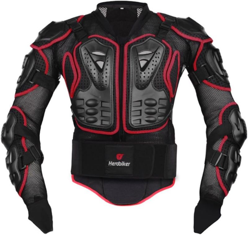 Photo 1 of HEROBIKER Motorcycle Full Body Armor Jacket spine chest protection gear Motocross Motos Protector Motorcycle Jacket 2 Styles
