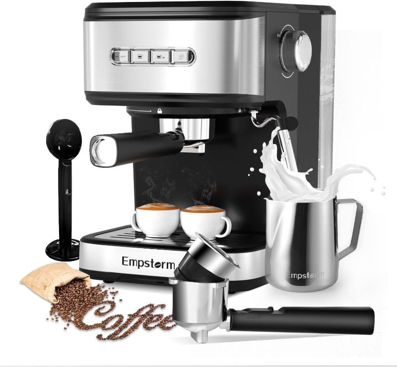 Photo 1 of  Espresso Machine, 3 in 1 Espresso Maker with Milk Frother Steam Wand for Latte and Cappuccino