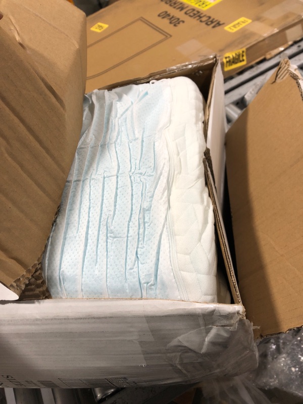 Photo 1 of 3 Inch King Size Gel Memory Foam Mattress Topper , Cooling Mattress Pad Cover for Back Pain, Bed Topper with Removable Bamboo Cover?Soft & Breathable King?76 x 80 inch? 3 inch?White Cover?
