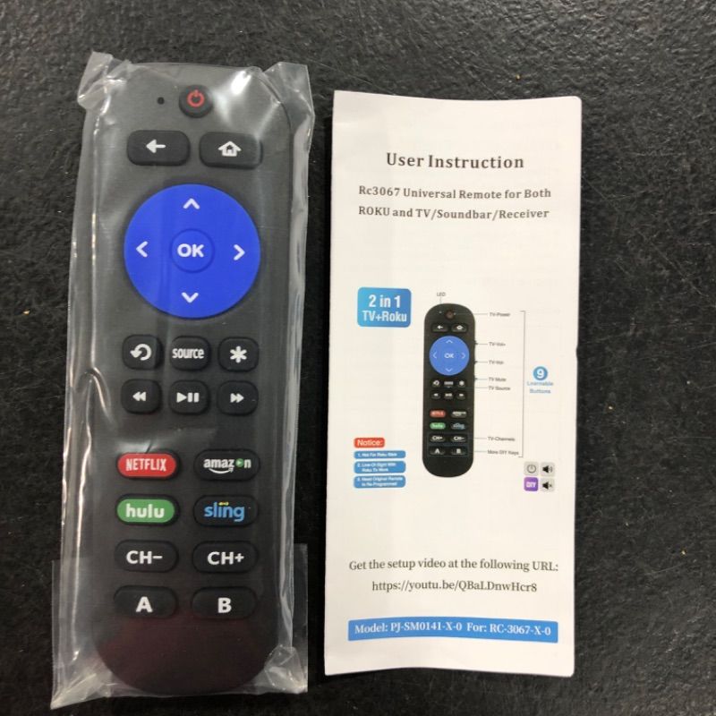 Photo 2 of Remote Control Compatible with Roku 