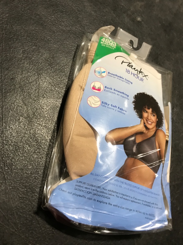 Photo 2 of Playtex Women's 18 Hour Silky Soft Smoothing Wireless Bra Us4803 Available with 2-Pack Option 38DD Nude