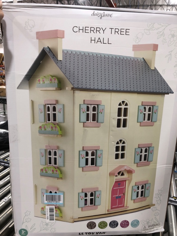 Photo 2 of Le Toy Van - Gorgeous Cherry Tree Hall Large Wooden Doll House | Girls or Boys 4 Storey Wooden Dolls House Play Set | Great As A Gift | Suitable for Ages 3+ Cherry Tree Dollhouse